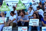 Protesters call for end to WA government's shark 'catch and kill' policy.