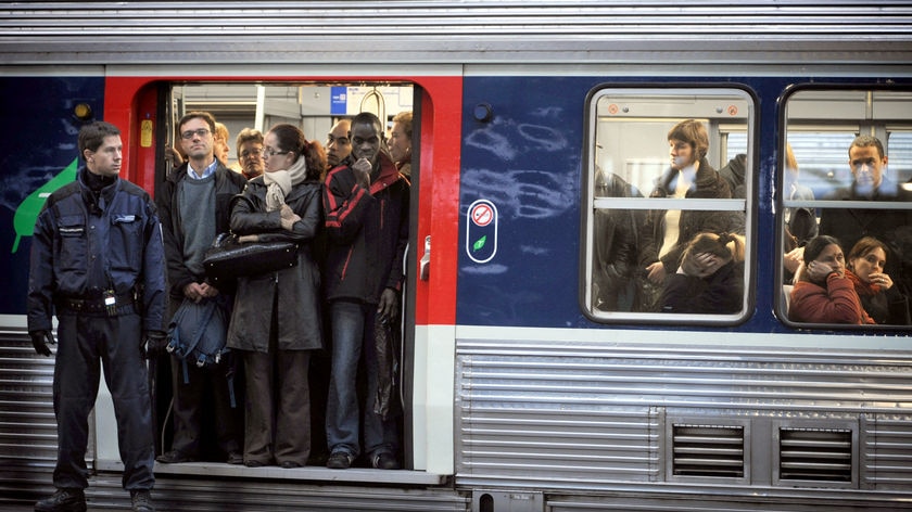 The number of trains on the national rail system and the Paris underground has approached near-normal levels for the first time since the dispute started on November 13. (File photo)