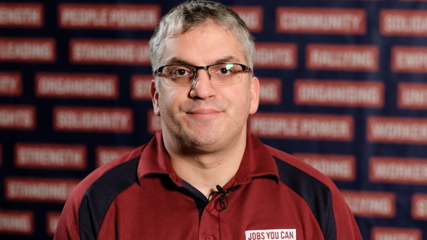 Portrait shot of Adelaide cleaner Arthur Tsimopoulos.