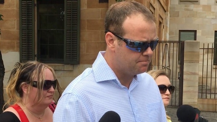 Michael James Stagbouer outside court.