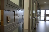 The sliding doors in prison ward at Yatala Prison.