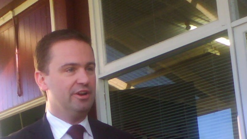 Tasmanian Premier, David Bartlett at a media conference.