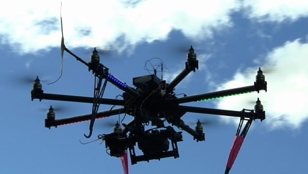 Animal Liberation is using a drone to spy on livestock producers.