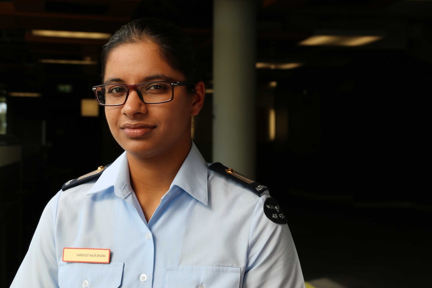 RAAF Officer Cadet Harshjot Kaurbindra.