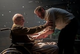 Hugh Jackman and Patrick Stewart in Logan