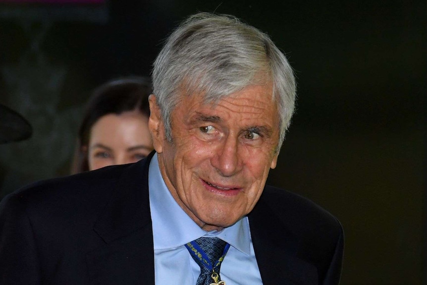 Kerry Stokes is photographed at a function at the Australian War Memorial.