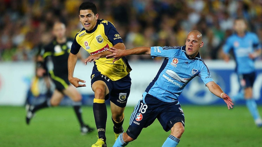 Socceroos prospect ... Tomas Rogic gave Sydney's defence the run-around in Gosford.