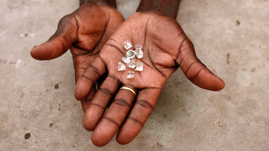 An illegal diamond dealer from Zimbabwe