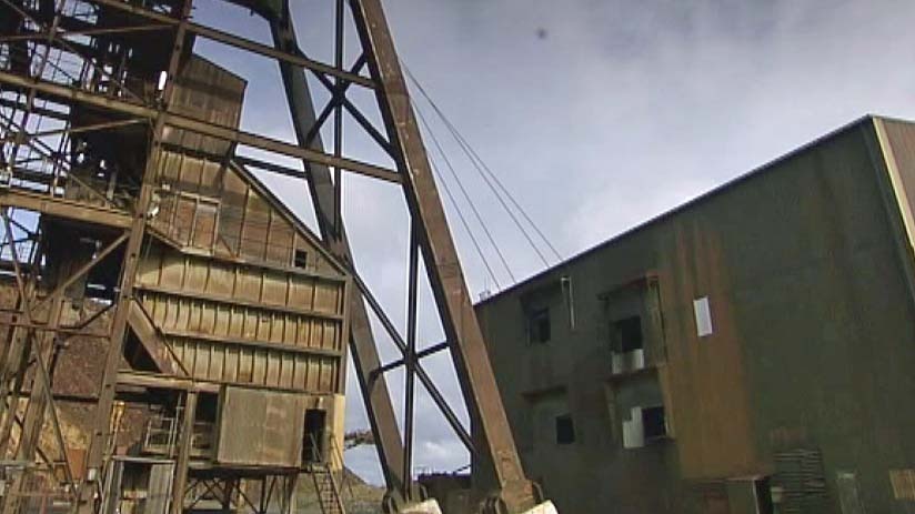 A tower at the Mount Lyell copper mine in Queenstown, Tasmania.