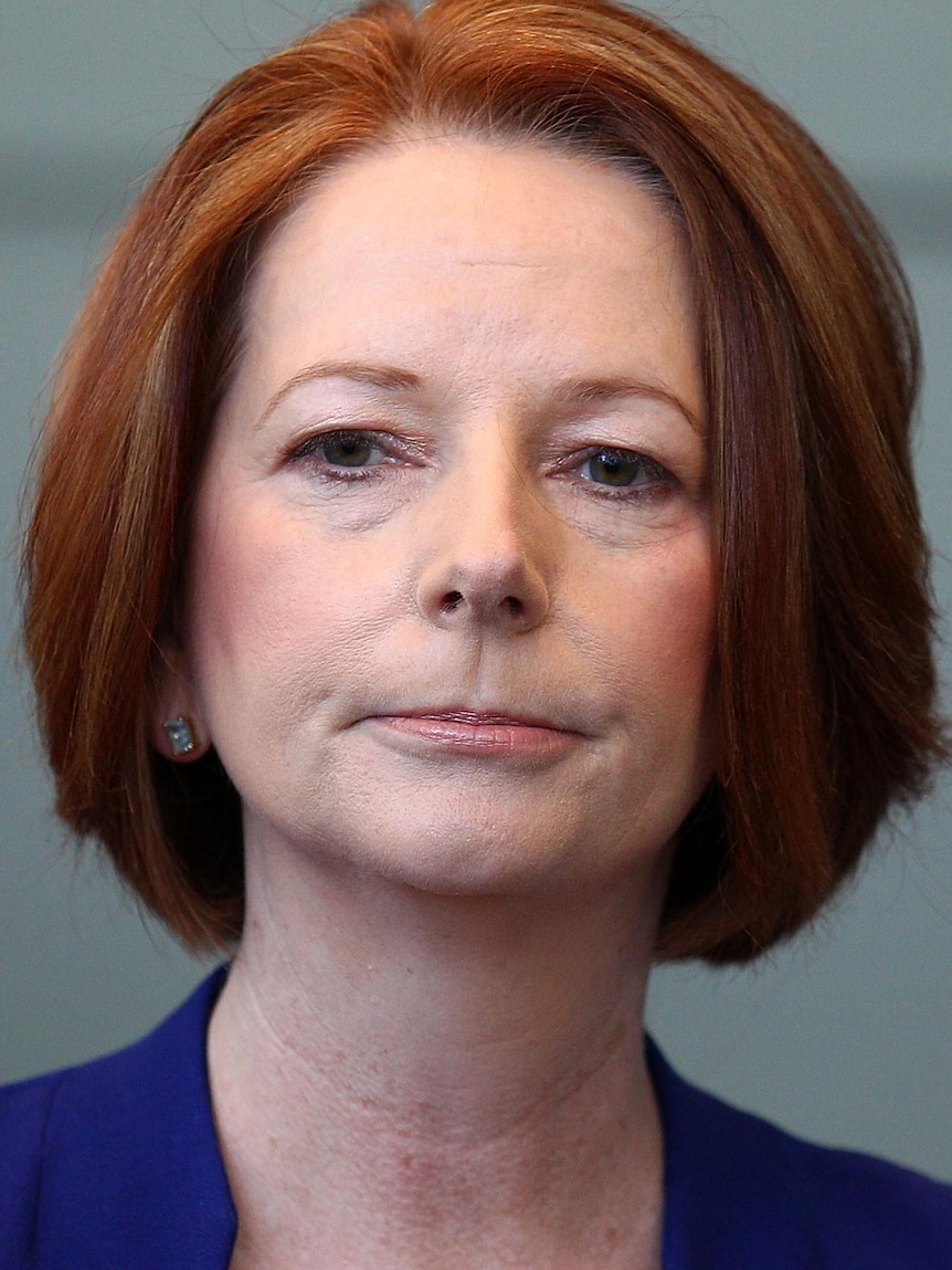 Prime Minister Julia Gillard addresses the media.