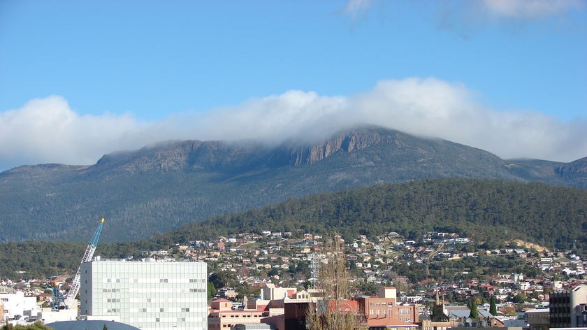 View of Hobart Cityscape from Centotaph