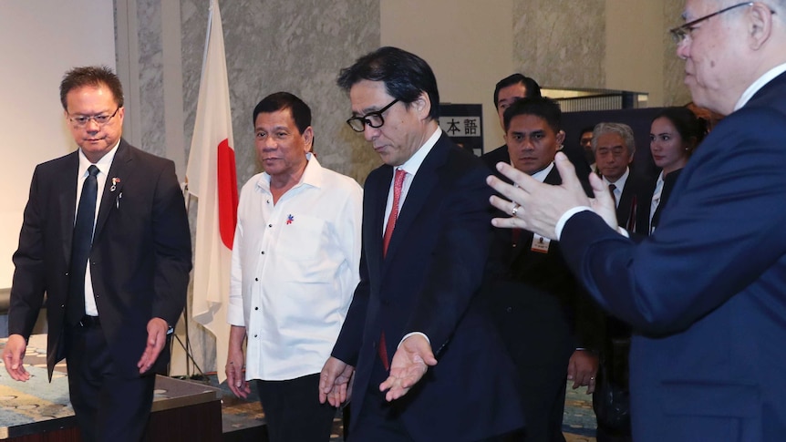 Rodrigo Duterte on Japan visit