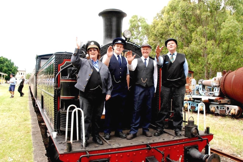 Volunteers at the Richmond Vale Railway Museum