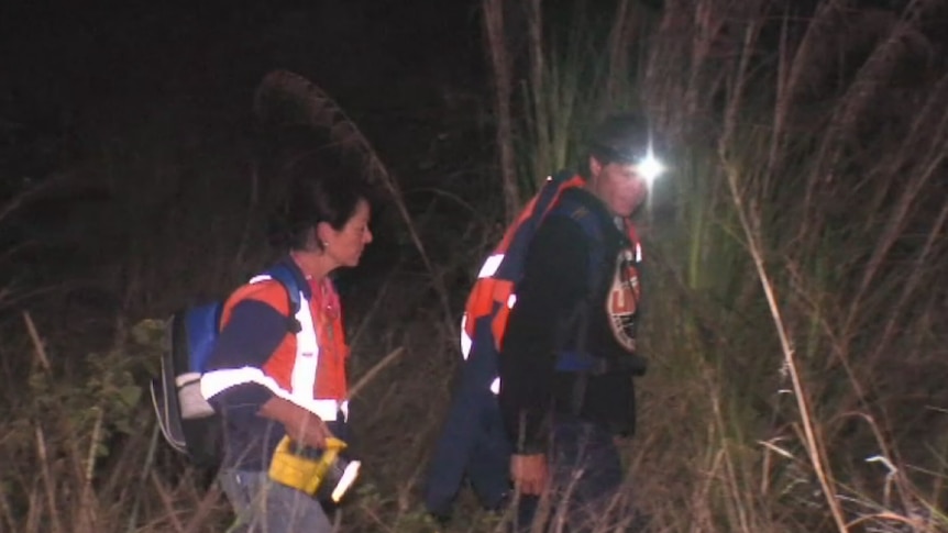 Residents search bushland at Kendall