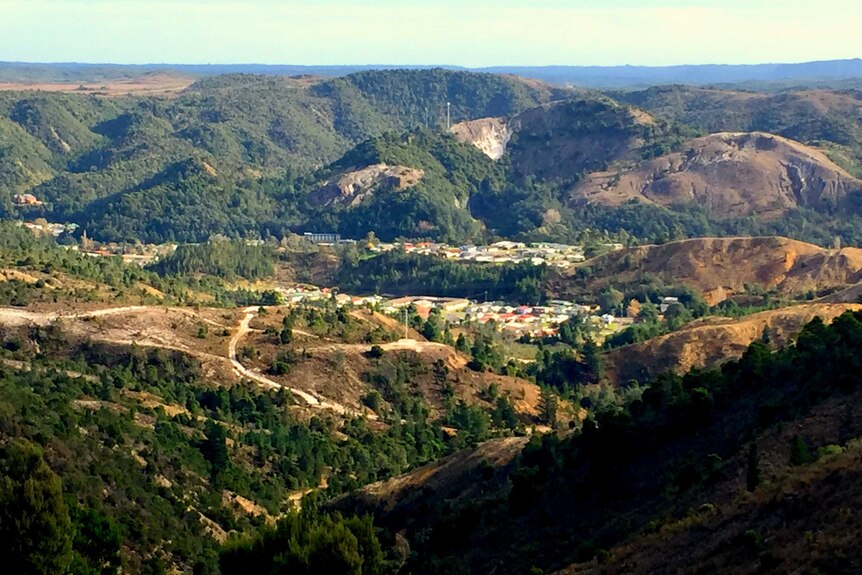 View of Queenstown from above