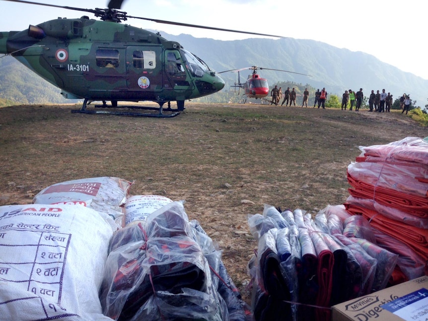 Aid to Gorkha district