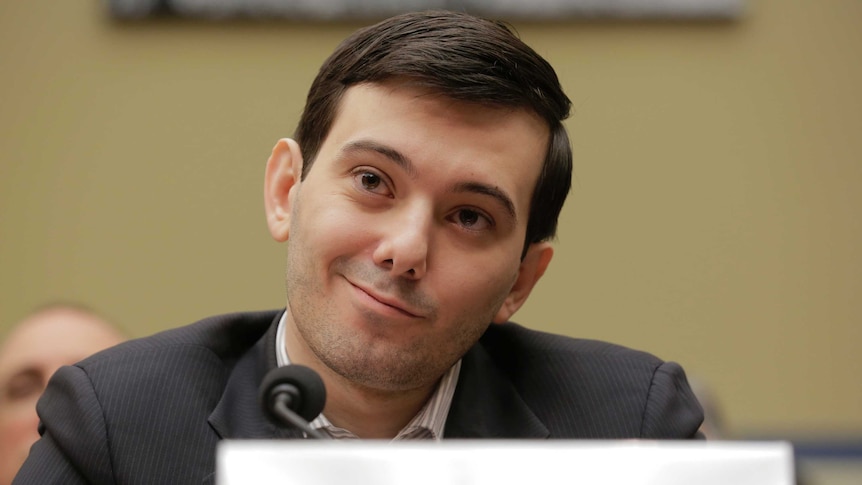 Martin Shkreli smirks during his trial.