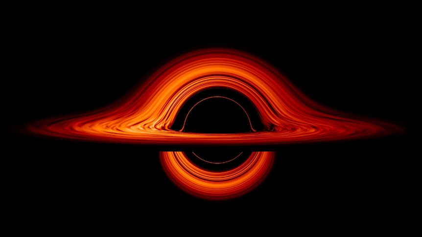 Visualisation of a black hole