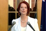 Prime Minister Julia Gillard announces the date of the 2010 federal election