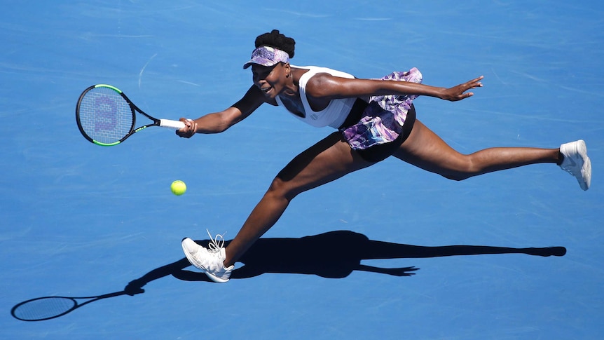 Venus Williams reaches for a shot