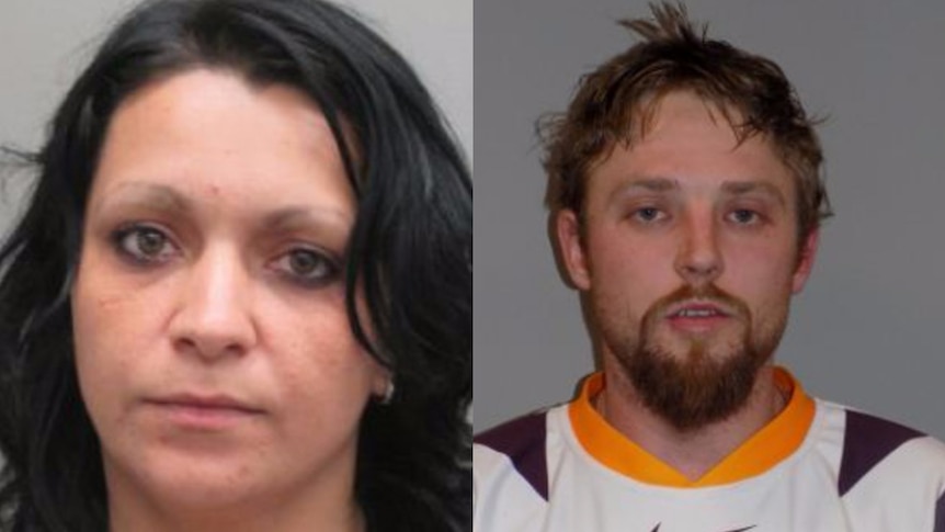 Police photos of Iuliana Triscaru and Cory Breton