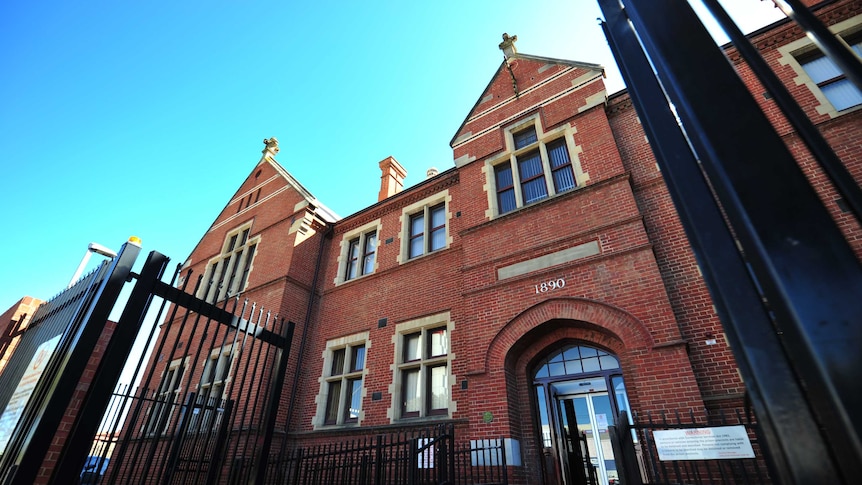 An old red brick building