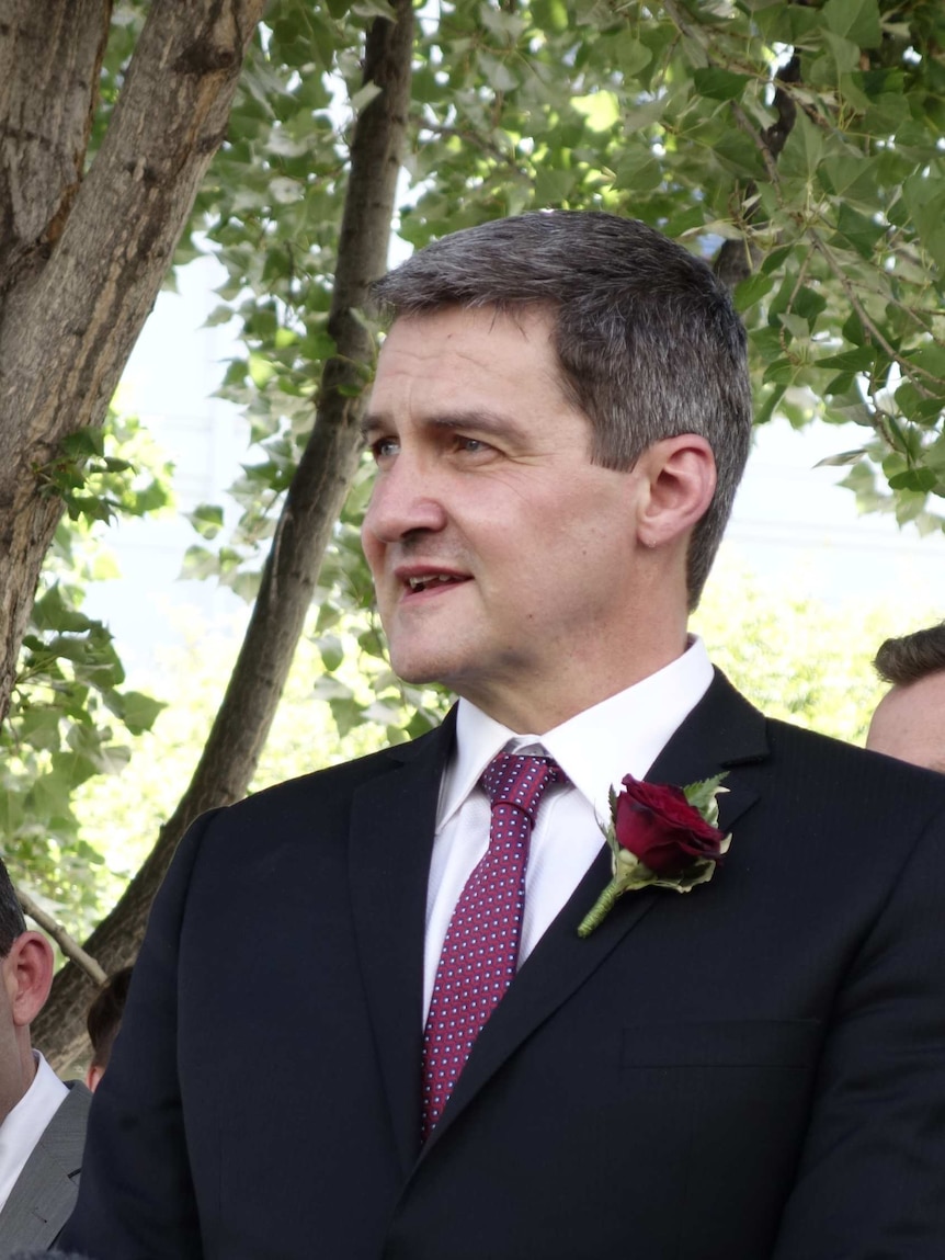 Rodney Croome from Australian Marriage Equality at Old Parliament House.