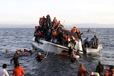 Asylum seekers off Greek coast