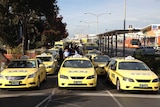 Taxi blockade at Melbourne Airport