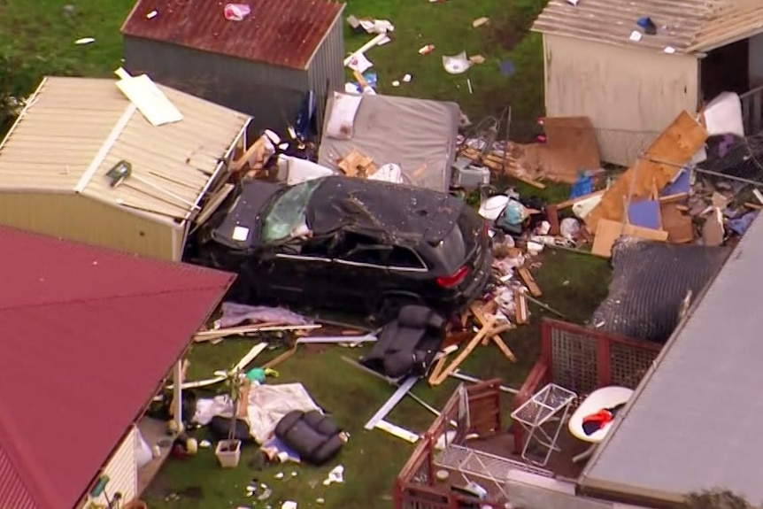 Car crashed into backyard shed