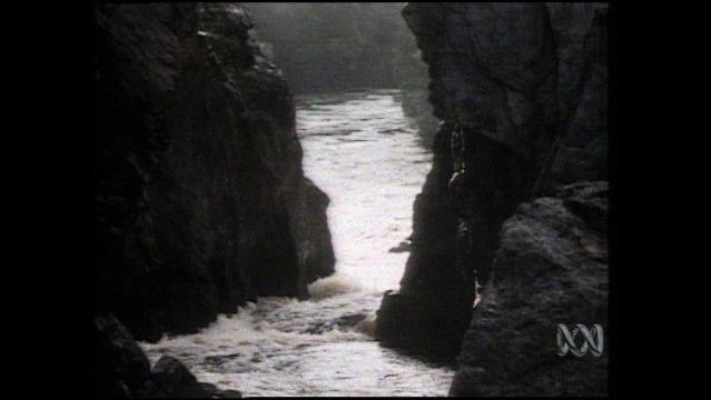 Franklin River flows through gorge