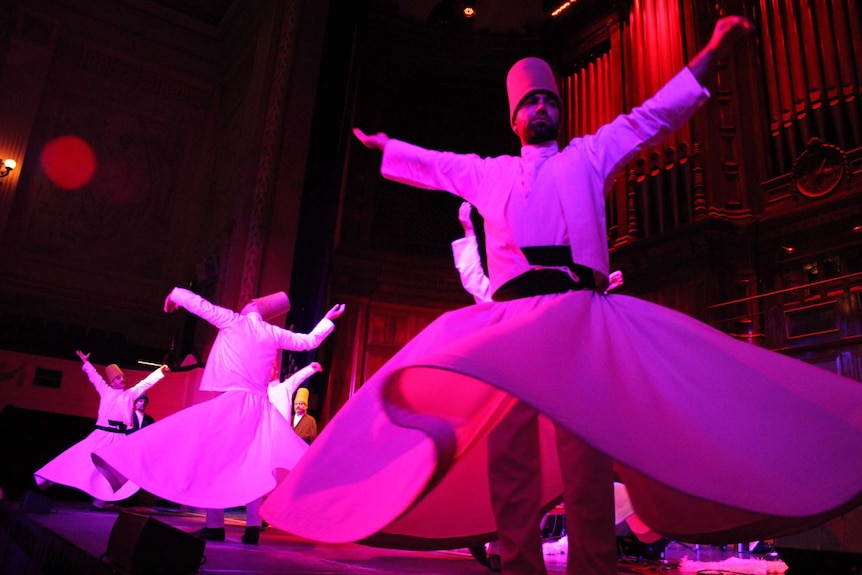 The Whirling Dervishes of the Mevlivi Order of Konya