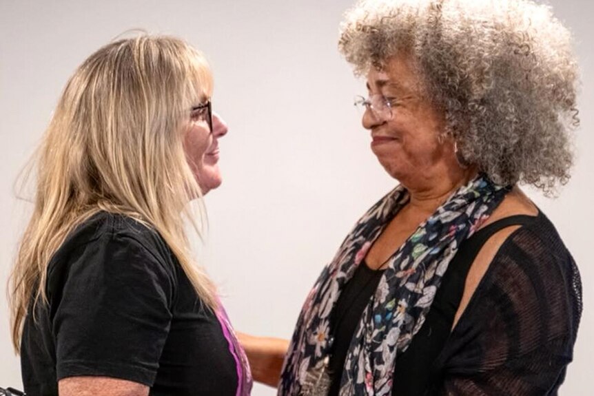 Sisters Inside founder Debbie Kilroy with civil rights activist and scholar Angela Davis.
