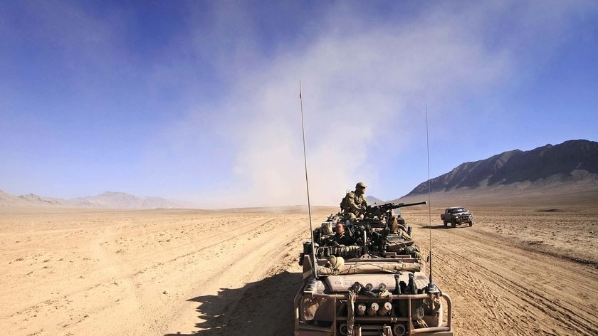 Another pay bungle: Australian troops on patrol in Afghanistan