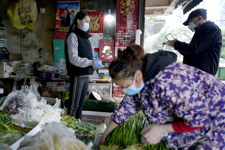 Street market in Wuhan