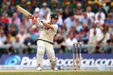 David Warner in action at the third test of the Ashes