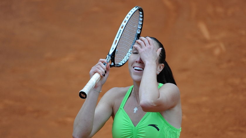Relieved Jankovic celebrates beating Serena