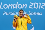 Freney poses with her gold medal