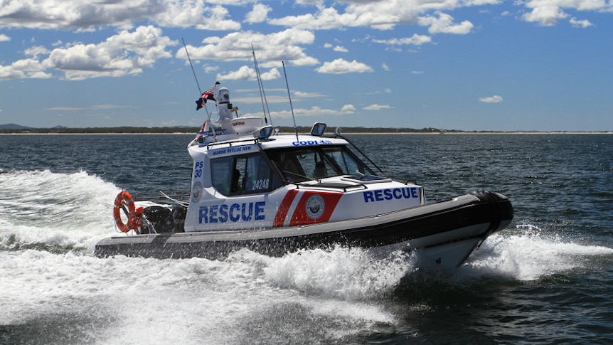A fisherman was rescued by water police after he was left stranded on Fingal Island last night.