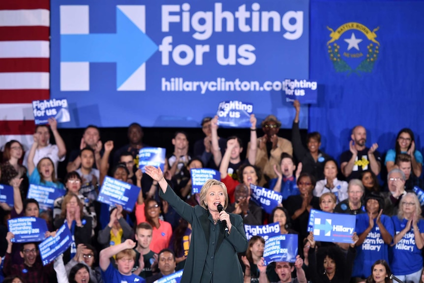 Hillary Clinton campaigns in Nevada