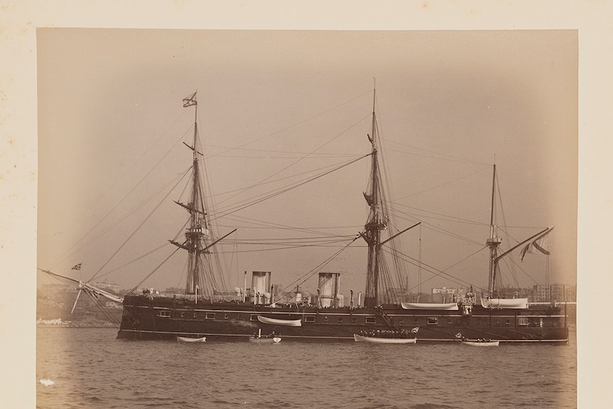 The Dimitri Donskoi ship pictured in April 1893.