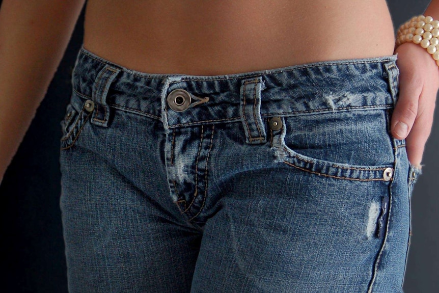 Woman wearing jeans
