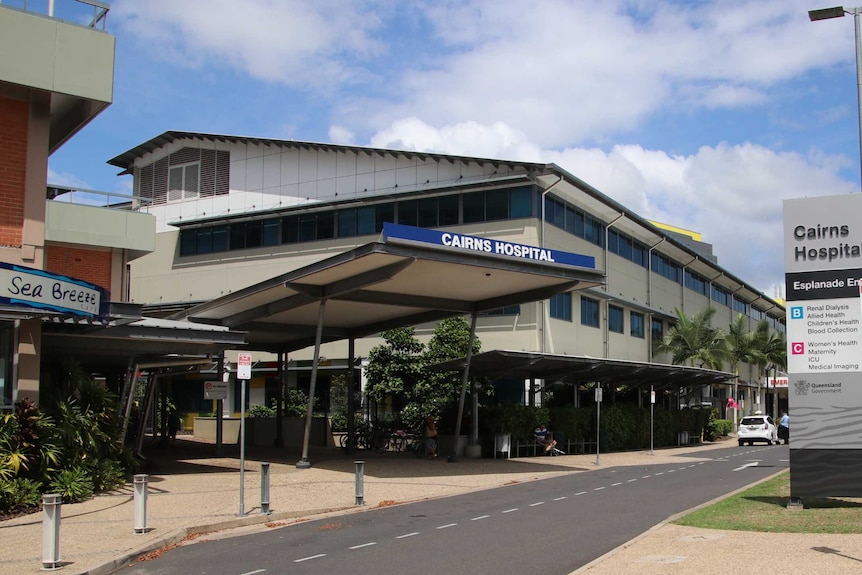 The outside of the Cairns Hospital.