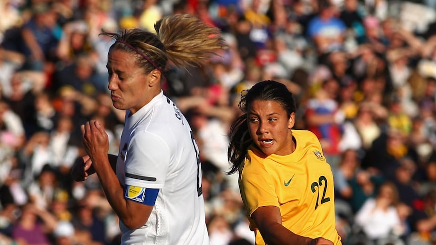 Sam Kerr is one of Australia's young guns heading to Germany.