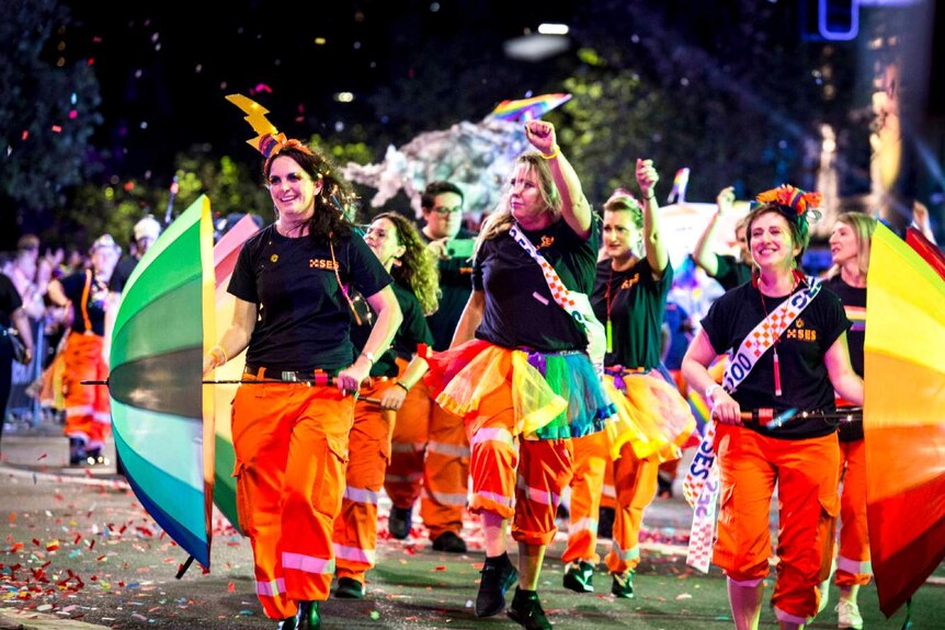 Sydney's Gay and Lesbian Mardi Gras sees thousands turn out for