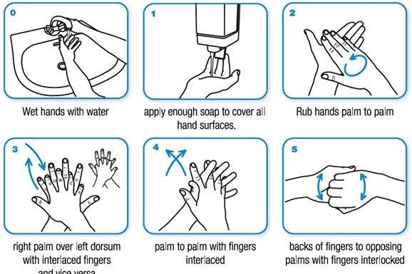 世界卫生组织洗手指导。