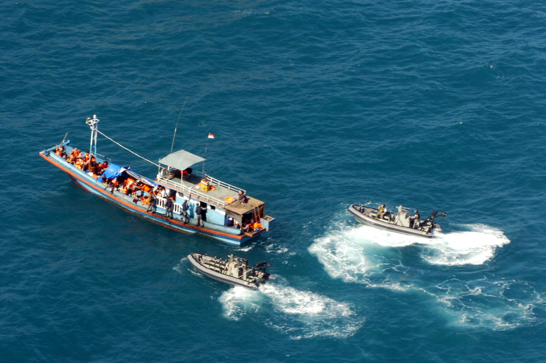Border Protection Command intercept boat off Australia's north coast