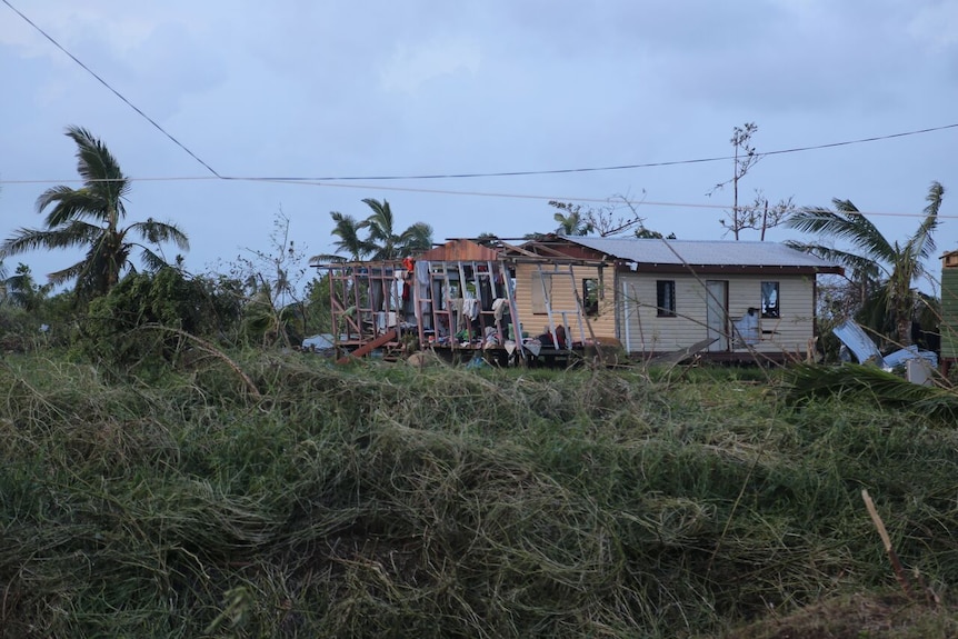 House damaged in cyclone-hit Fijian town