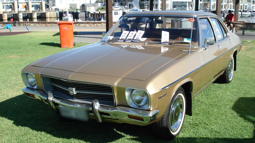 A Holden HQ Kingswood Sedan, which were made between 1971 and 1974 and were Holden's highest ever selling vehicle.