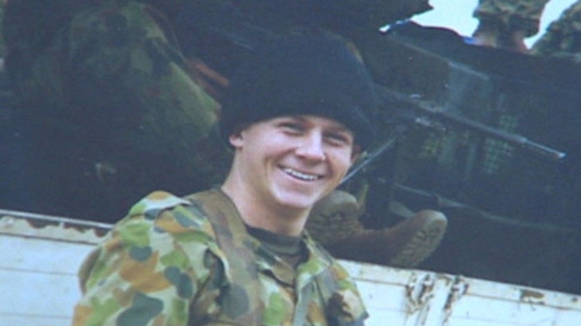 Justin Saint, a former soldier, was one of the two Australians killed in Iraq.